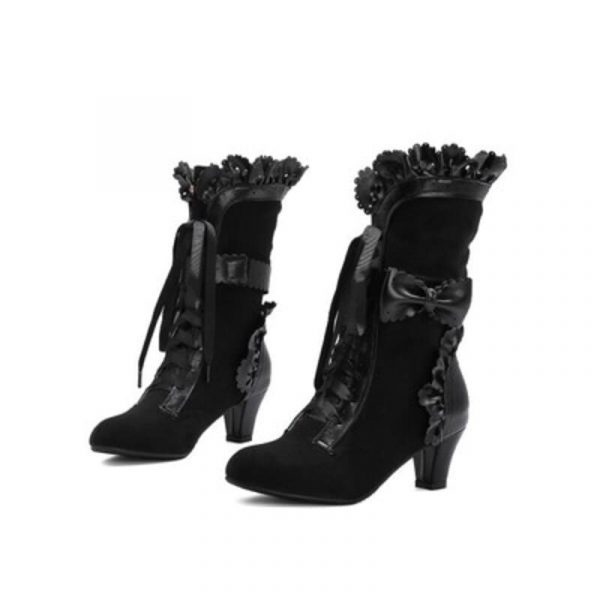 Renaissance Medieval Victorian steampunk Cosplay Boots For Women