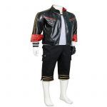 Leslie Kyle Cosplay Costume Men Leather Jacket for Adult T-shirt Pants Gloves Set