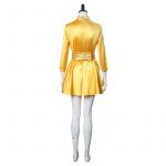 Old Movie White Christmas Cosplay Costume Retro Yellow Dancing Dresses