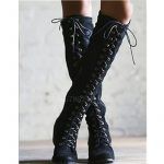 Viking Cosplay Larp PU Leather Warrior Women Cosplay Boot