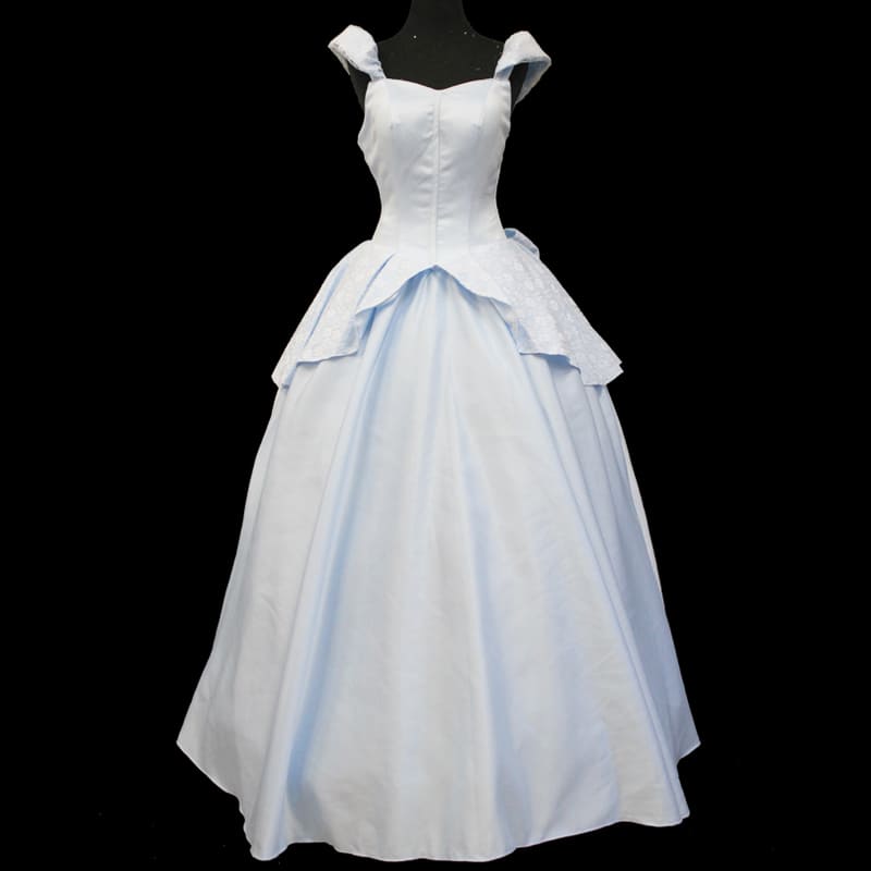 Cinderella Sleeveless Party Princess Dress Cosplay Costume Adult Women Ball Gown