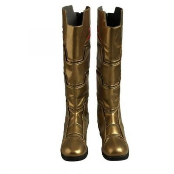 Movie Thunder Hero Cosplay Costume Red Superhero Billy Long Boots