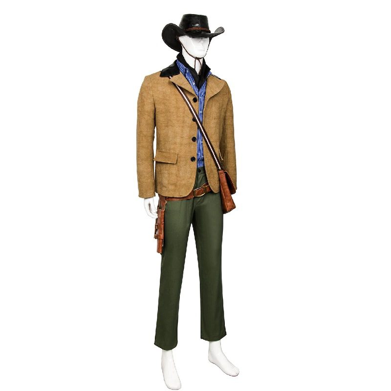 Game Red Dead Redemption 2 Arthur Morgan Cosplay Costume Gunslinger Full Outfit Suit