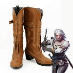 Cirilla Fiona Elen Riannon Ciri Cosplay Boots Brown