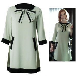 TV Heroine Beth Harmon Dresses Lovely Cross Retro Beth Lady One-Piece Dress
