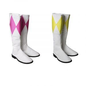 Adult Women Ranger Heroes Pink And Yellow Boots