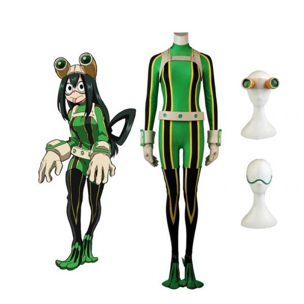 My Hero Academia Tsuyu Asui Hero Cosplay Costume Full Set