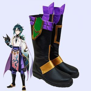 Genshin Impact Xiao Cosplay Boots Adult Customize
