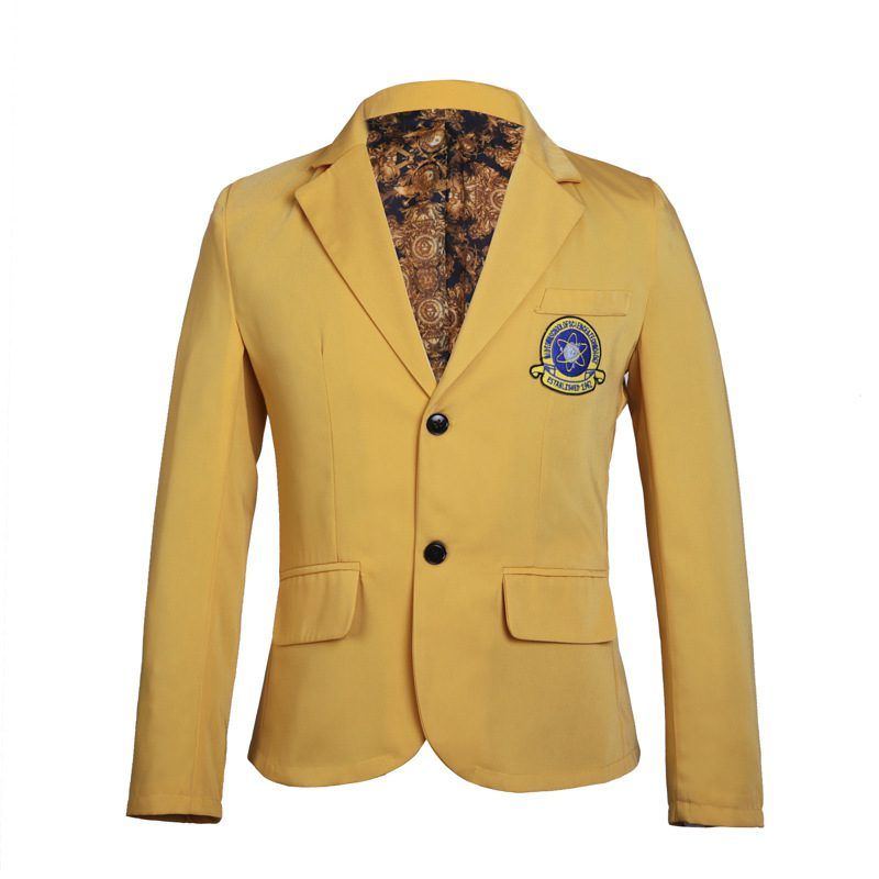 Spiderman Yellow Jacket Suit School Cosplay Costume