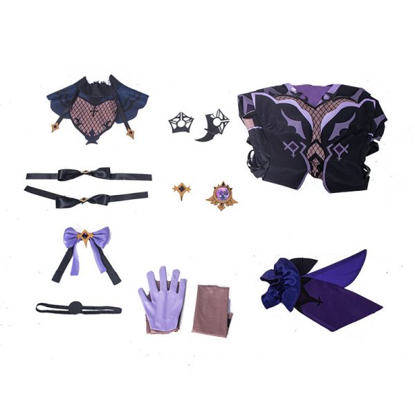 Anime Game Genshin Impact Fischl Cosplay Costume Outfits
