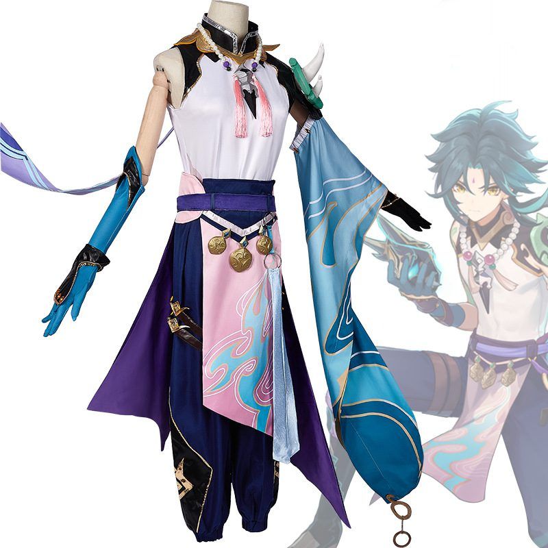 Game Genshin Impact Xiao Cosplay Costume (1)