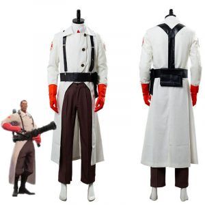 Team Fortress 2 Cosplay Costume Medic Uniform Adult Outfit