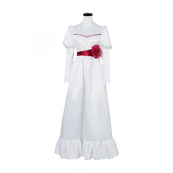 Horror Movie Annabelle cosplay costume Kids Adult women Annabelle dress