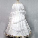 Movie Princess Rapunzel Cosplay Costume Adult Women White Wedding Dress