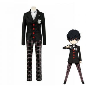 Game Persona 5 Akira Kurusu Cosplay Costume P5 Ren Amamiya Full Set School Uniform