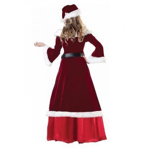 Christmas Cosplay Couple Santa Claus and Retro Princess Dress