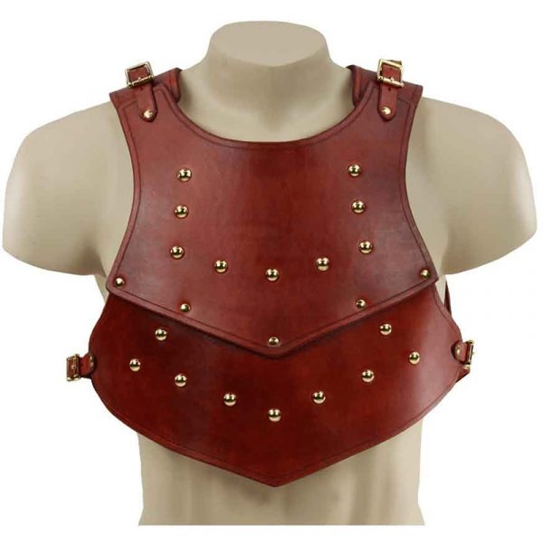 Medieval Spartan Gladiator Leather Cuirass Chest Body Armor Viking Costume Vest Larp Outfit