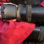 Medieval Renaissance Leather Bracer Gauntlet Viking Archer Samurai Arm Armor Glove Cuff Larp Costume