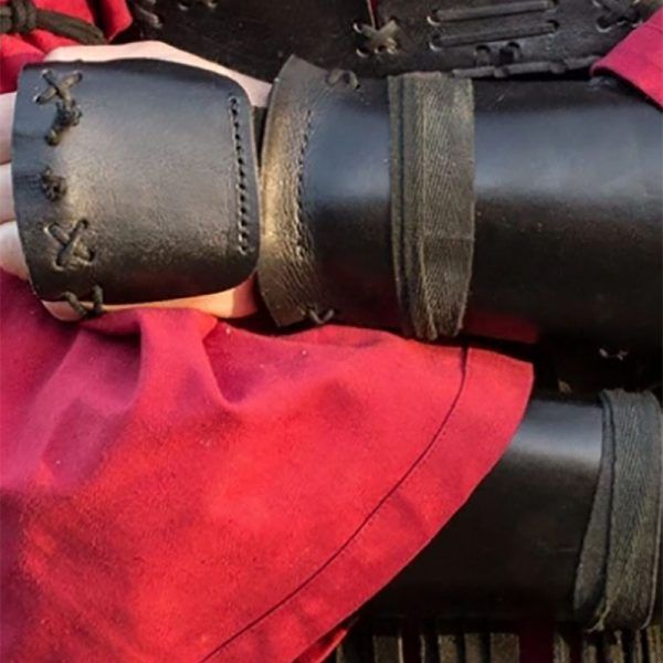 Medieval Renaissance Leather Bracer Gauntlet Viking Archer Samurai Arm Armor Glove Cuff Larp Costume