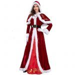 Plus Size Deluxe Velvet Adults Christmas Costume Cosplay Santa Claus Clothes Fancy Dress