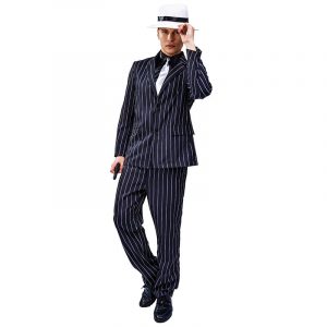 Deluxe Gangster Costume Cosplay Outfit For Men