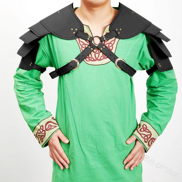 Medieval Viking Warrior Shoulder Armor Gladiator Samurai Battle Knight Pauldrons Party Cosplay Accessory
