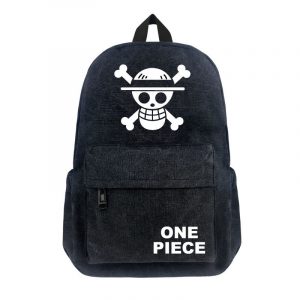 Anime Backpack Travel Bagpack Luffy One Piece Cosplay Eren Bag Cartoon Canvas Outdoor Teenagers Schoolbag