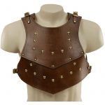 Medieval Spartan Gladiator Leather Cuirass Chest Body Armor Viking Costume Vest Larp Outfit