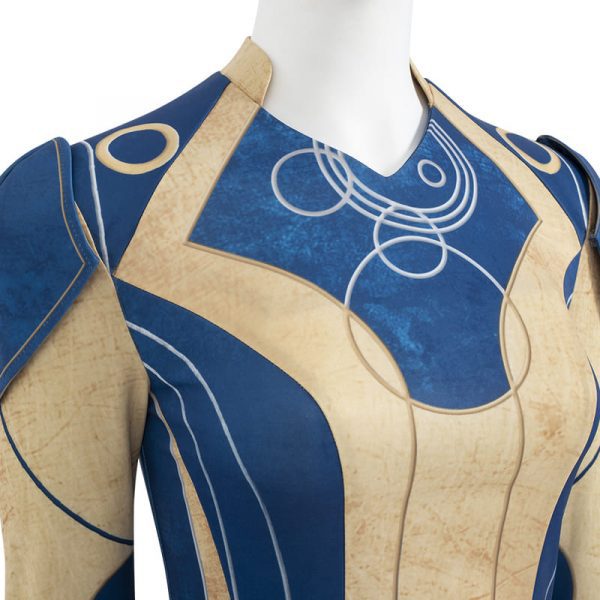 Fancy Halloween Ajak Stage Performance Uniform Eternal Superhero Cosplay Costume With Headgear