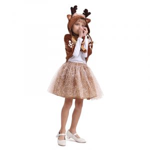 Christmas Clothes Children Elk Deer Dress