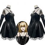 Anime DEATH NOTE Misa Amane Cosplay Costumes Misa Black Dress