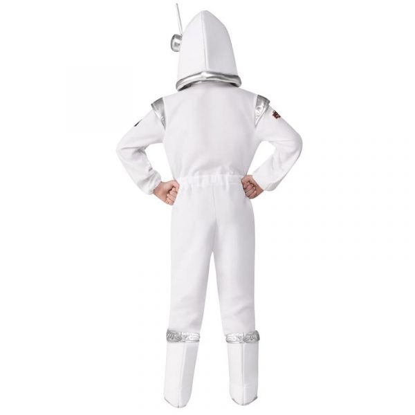 Kids Astronaut Jumpsuit with Helmet Fancy Cosmonaut Cosplay Costume