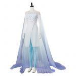 Queen Elsa Ahtohallan Cave Snow Flake Dress Cosplay Costume