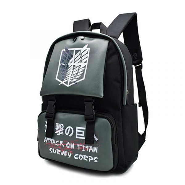 Anime Backpack Waterproof Backpack Attack on Titan Cartoon Bagpack Nylon Fashion Bag