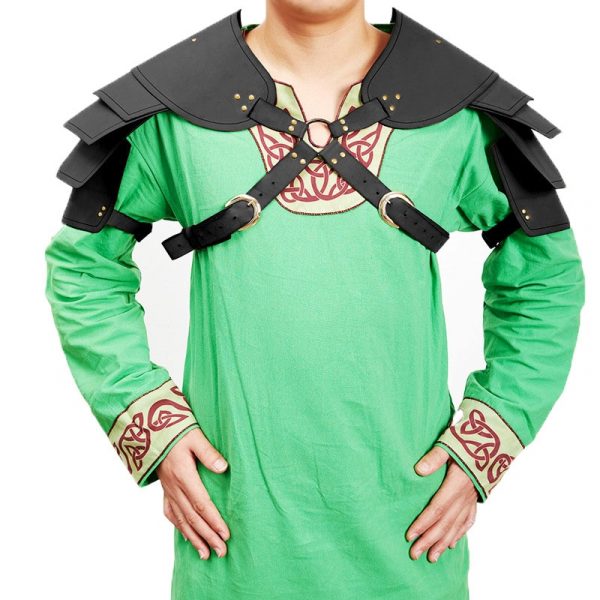 Medieval Viking Warrior Shoulder Armor Gladiator Samurai Battle Knight Pauldrons Party Cosplay Accessory