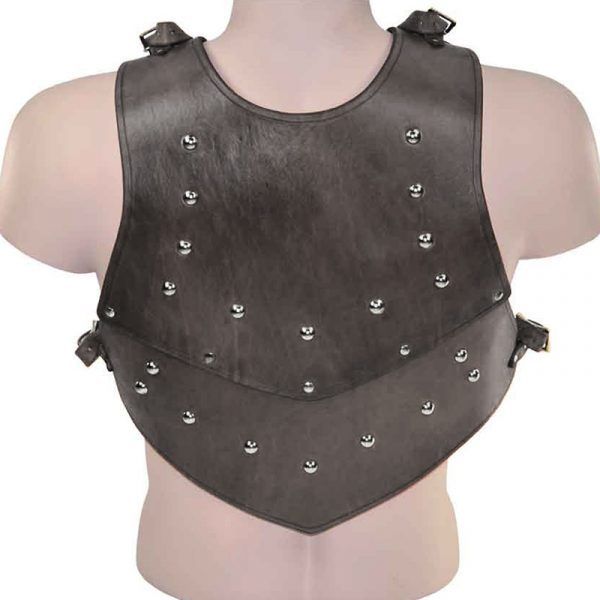 Medieval Spartan Gladiator Leather Cuirass Chest Body Armor Viking Costume Vest Larp Outfit