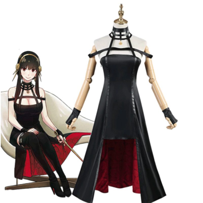 Anime SPY FAMILY Yor Forger Cosplay Costumes Dress