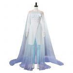 Queen Elsa Ahtohallan Cave Snow Flake Dress Cosplay Costume