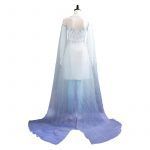 Queen Elsa Ahtohallan Cave Snow Flake Dress Cosplay Costume