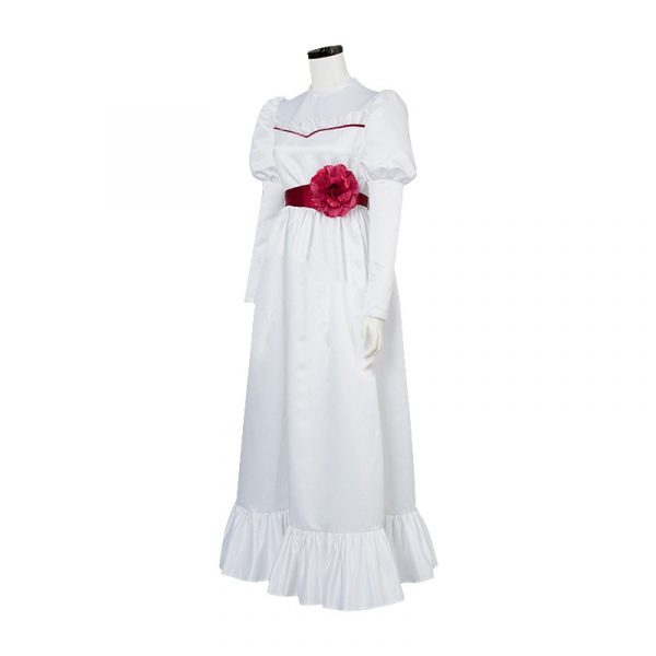 Horror Movie Annabelle cosplay costume Kids Adult women Annabelle dress