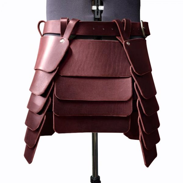 Medieval Viking Knight Leg Armor Leather Tassets Belt Renaissance Larp Celtic King Battle Skirt