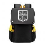 Anime Backpack Attack On Titan Cartoon Laptop Bags Bookbags Daily Bagpack Large Capacity Travel Rucksack