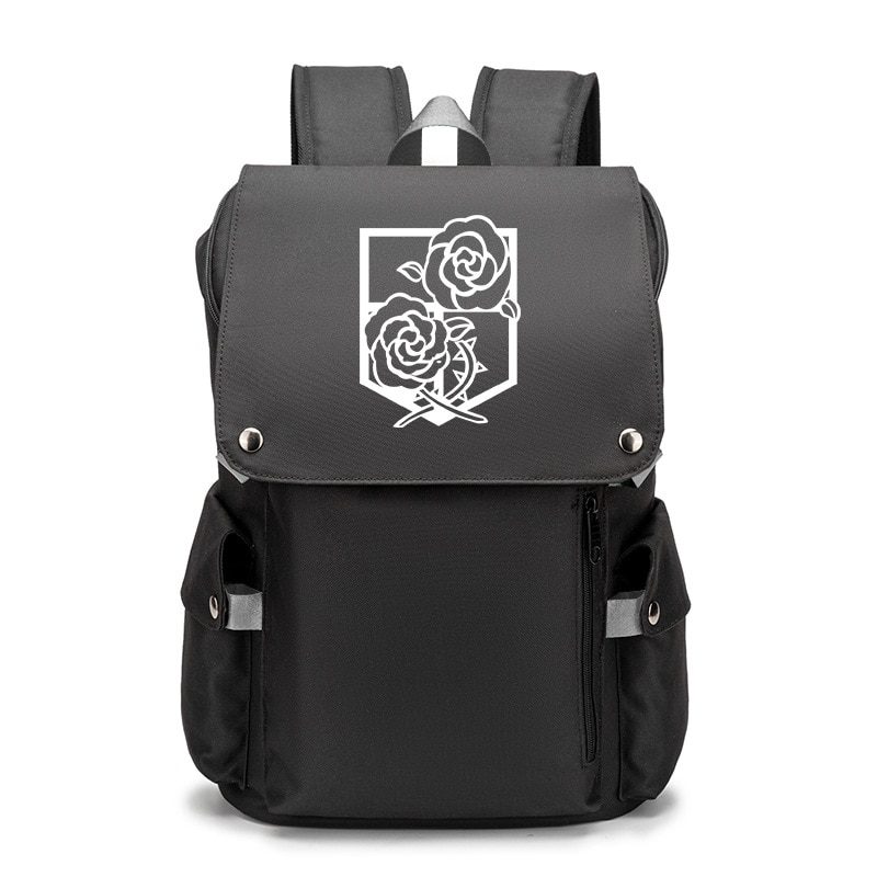 Anime Backpack Attack On Titan Cartoon Laptop Bags Bookbags Daily Bagpack Large Capacity Travel Rucksack