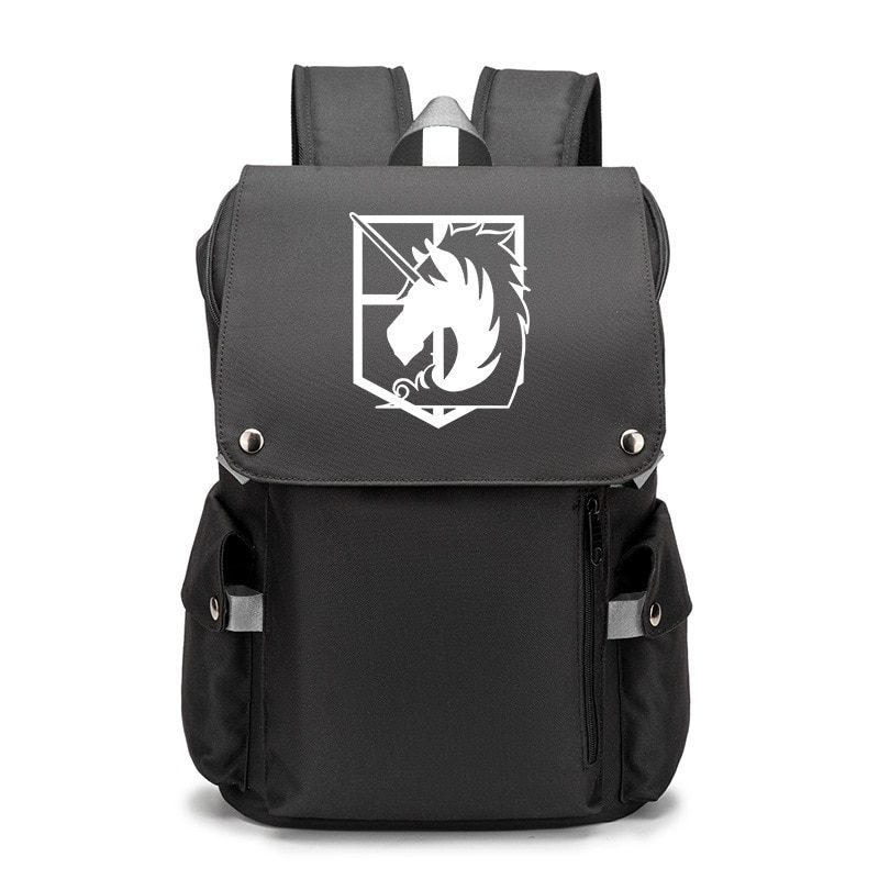 Anime Backpack Attack On Titan Cartoon Laptop Bags Bookbags Daily Bagpack Large Capacity Travel Rucksack