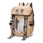 Anime Backpack Attack On Titan Anime Cosplay Eren Bag Cartoon Canvas Backpack Shingeki No Kyojin Schoolbag