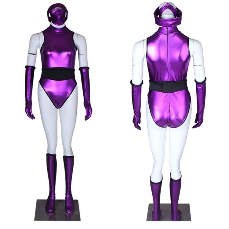 Mortal Kombat 2 Version Mileena Cosplay Costume Purple Combat Suit Female Game Clothes