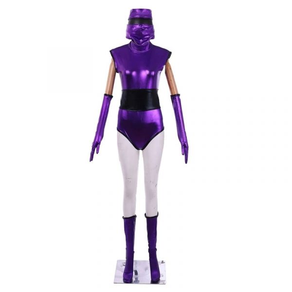 Mortal Kombat 2 Version Mileena Cosplay Costume Purple Combat Suit Female Game Clothes