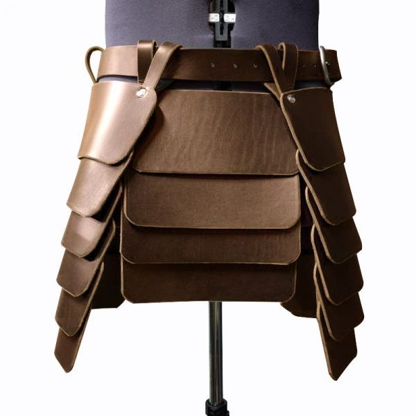 Medieval Viking Knight Leg Armor Leather Tassets Belt Renaissance Larp Celtic King Battle Skirt