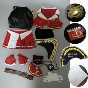 Anime VTuber Hololive Houshou Marine Captain Uniform Dress