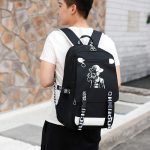 Luffy One Piece Anime Backpacks High Quality Unisex Cartoon Bags Teenagers Mochila Laptop Backpacks